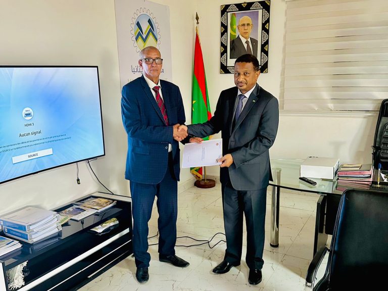 Remise du rapport final et du portail cartographique des couloirs de l’Agence Nationale Maaden Mauritanie