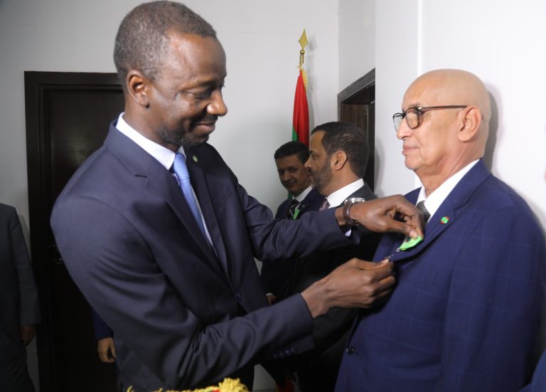 Le Directeur Général, El Hachemy Cheikh Sidaty décoré chevalier de l’Ordre du Mérite national